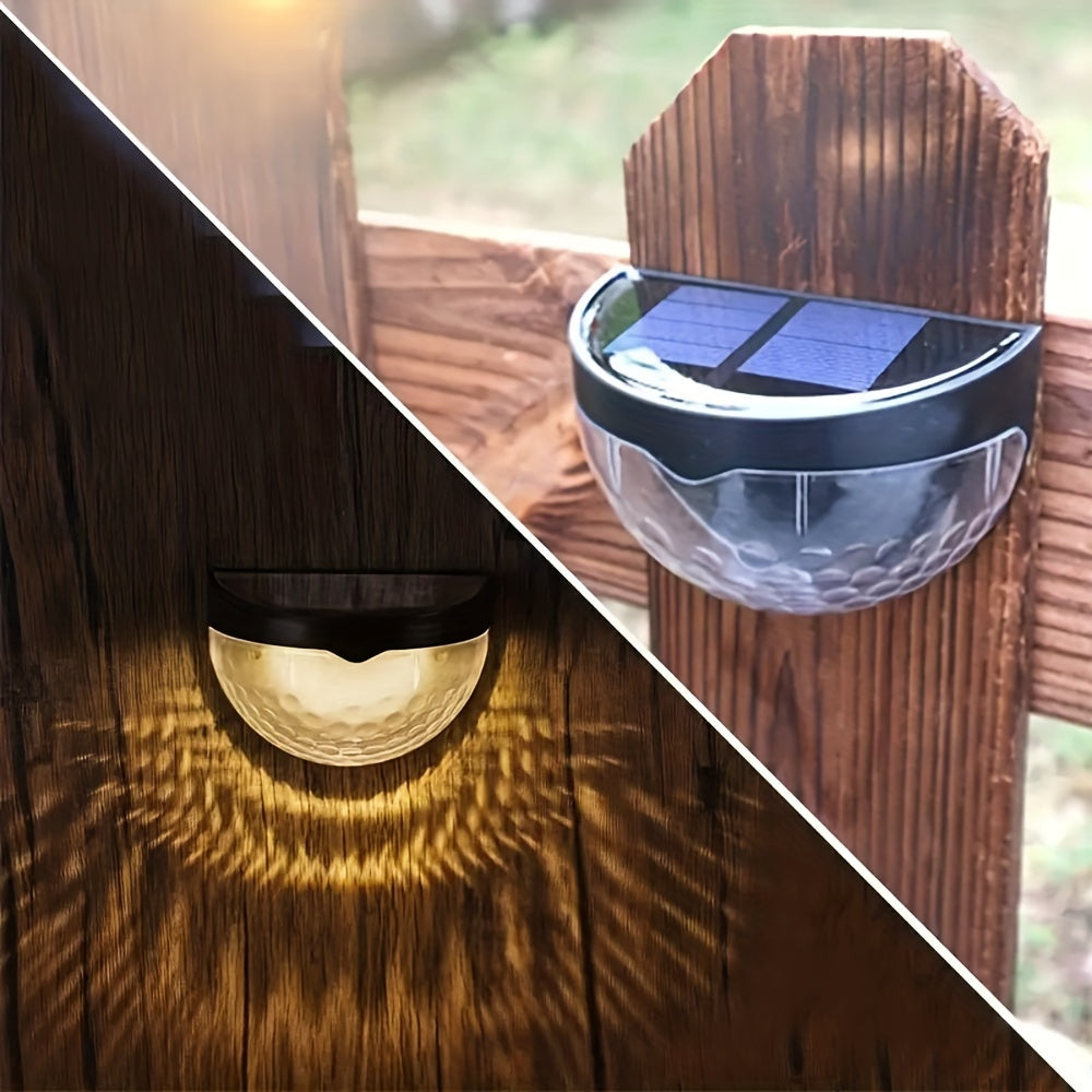 Solar Fence & Deck Lights – Waterproof Outdoor LED Wall Lamps