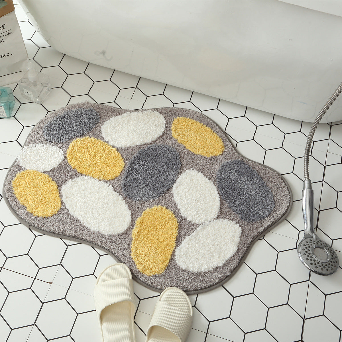 Funny Egg Shaped Entrance Rug