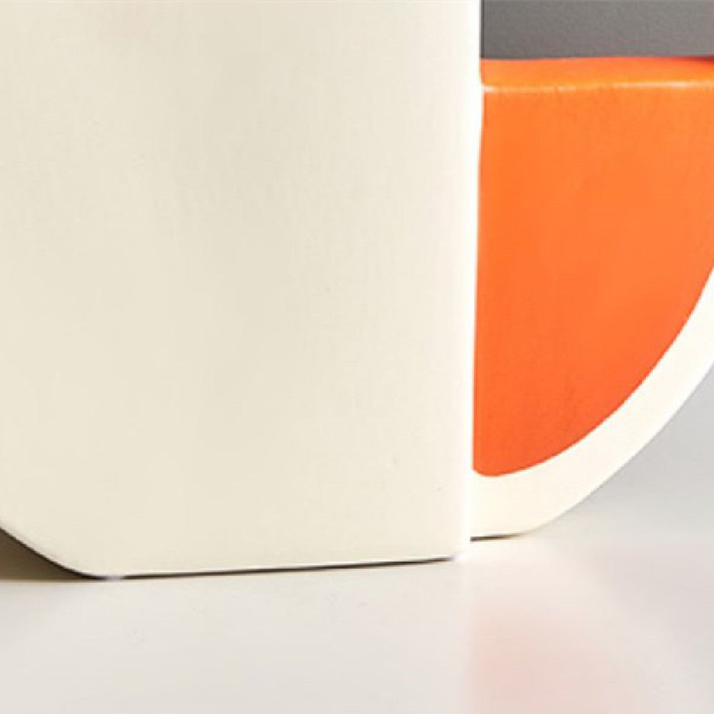 Modern Light Luxury Ceramic Vase – Orange & White