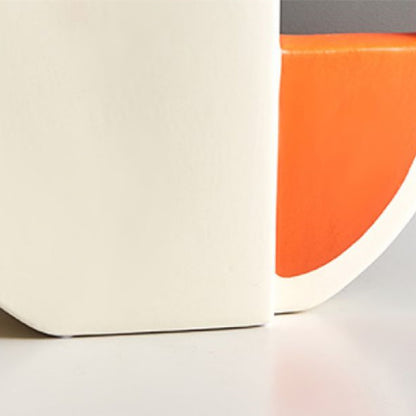 Modern Light Luxury Ceramic Vase – Orange & White