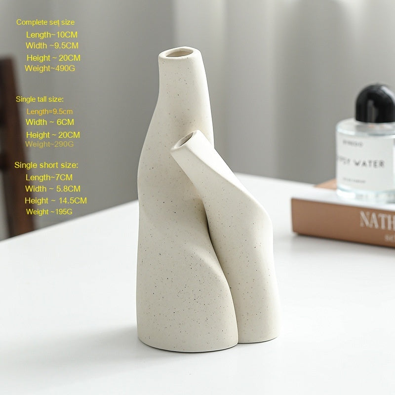 Nordic Ceramic Double-Shaped Vase