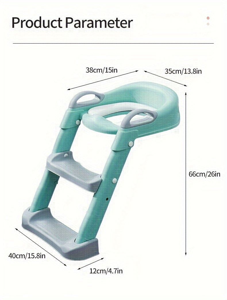 Kids Toilet Training Seat with Step Ladder – Adjustable Toddler Potty Chair