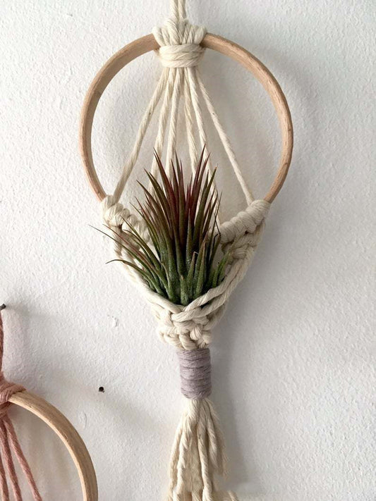 Handcrafted Cotton Hanging Flower Basket Tapestry