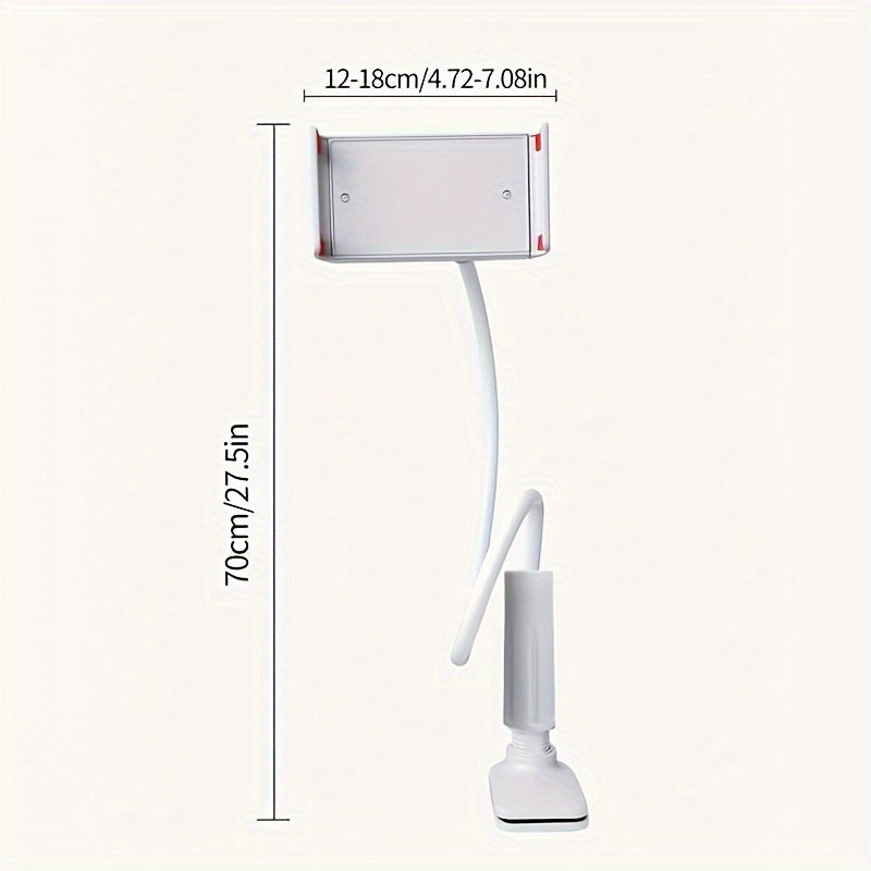 360° Rotating Tablet & Phone Holder – Flexible Spiral Base Lazy Stand for Bed, Desk, or Kitchen