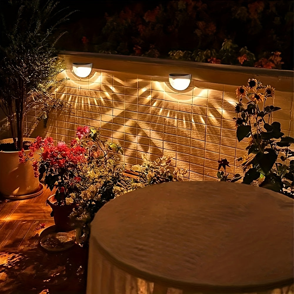 Solar Fence & Deck Lights – Waterproof Outdoor LED Wall Lamps