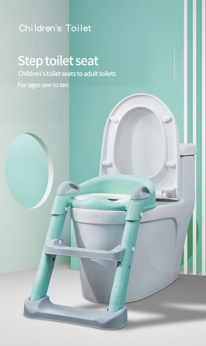 Kids Toilet Training Seat with Step Ladder – Adjustable Toddler Potty Chair