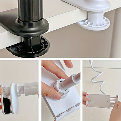 360° Rotating Tablet & Phone Holder – Flexible Spiral Base Lazy Stand for Bed, Desk, or Kitchen