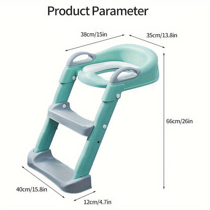 Kids Toilet Training Seat with Step Ladder – Adjustable Toddler Potty Chair