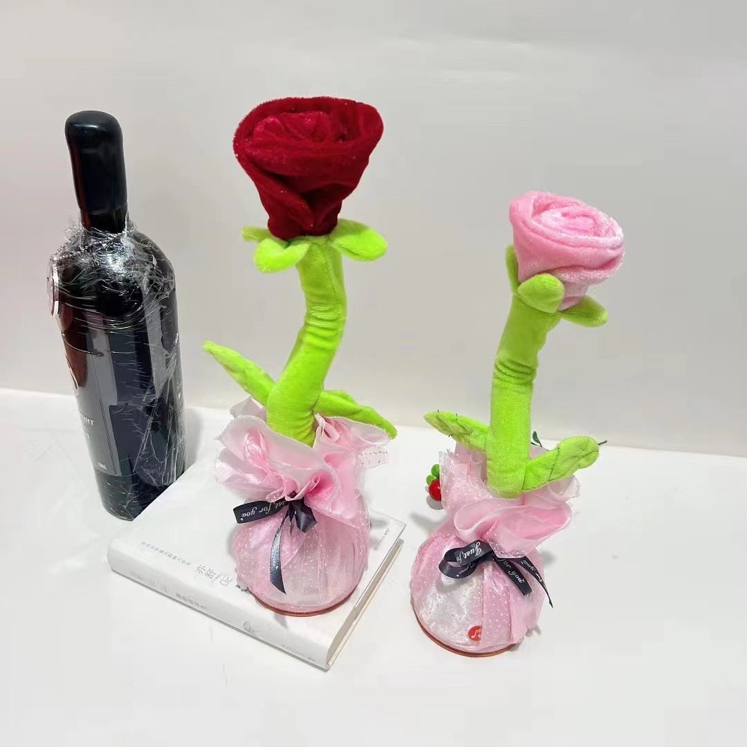 Twisting & Swinging Plush Rose Doll